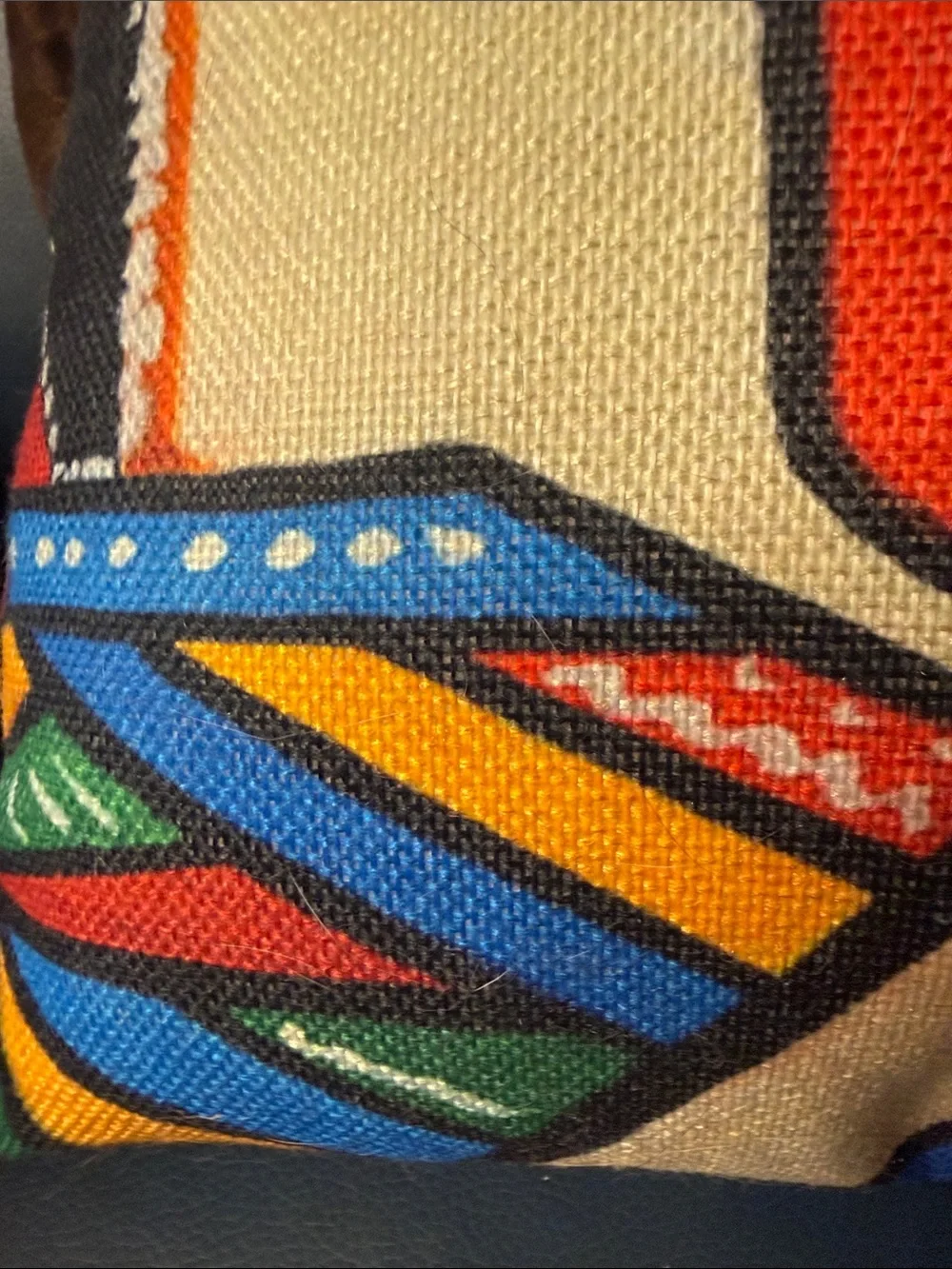 Contemporary Abstract Multicolor Decorative Throw Pillow - Unbranded
